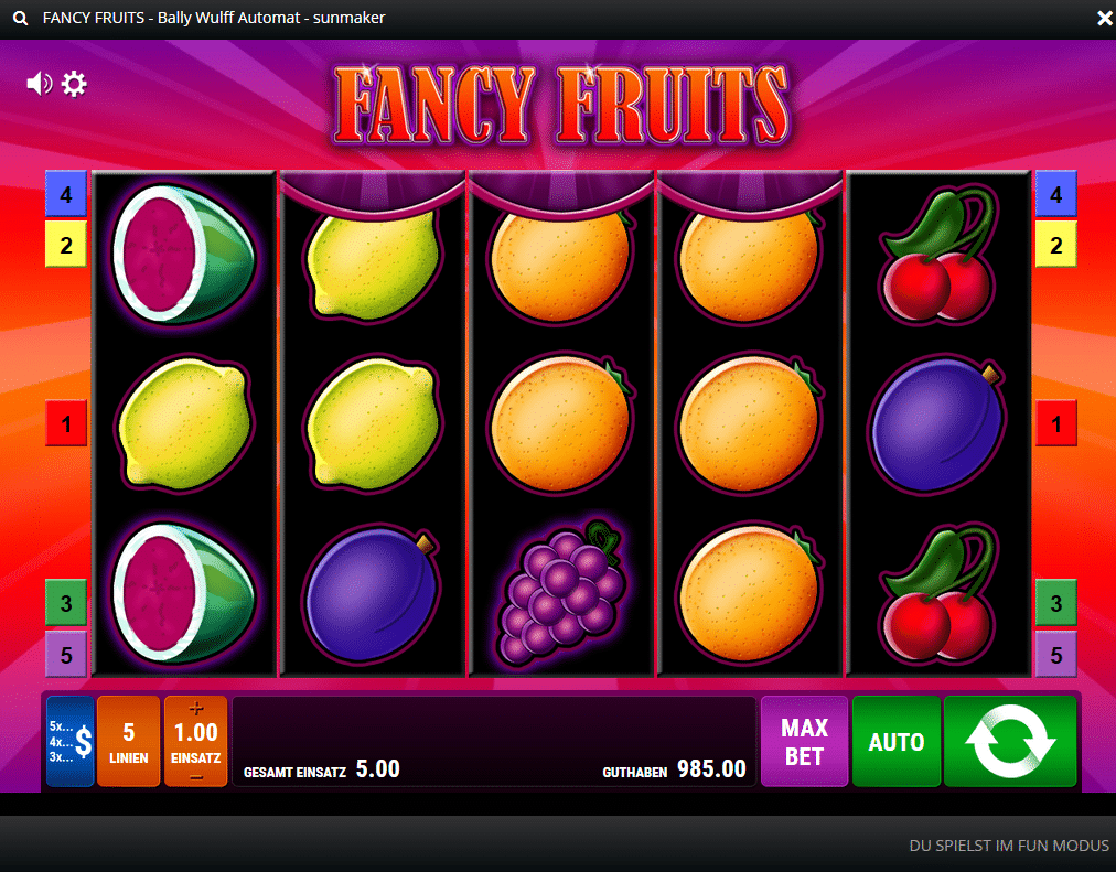 Fancy Fruits Spielcasino Online