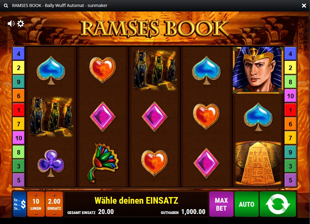 Ramses Book Spielcasino Online