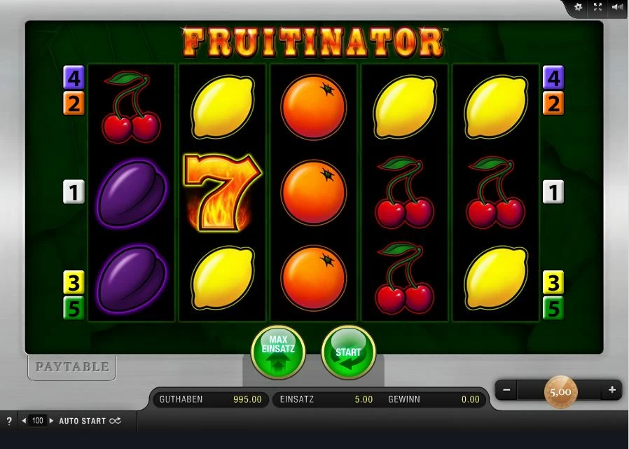 Fruitinator Automatenspiel