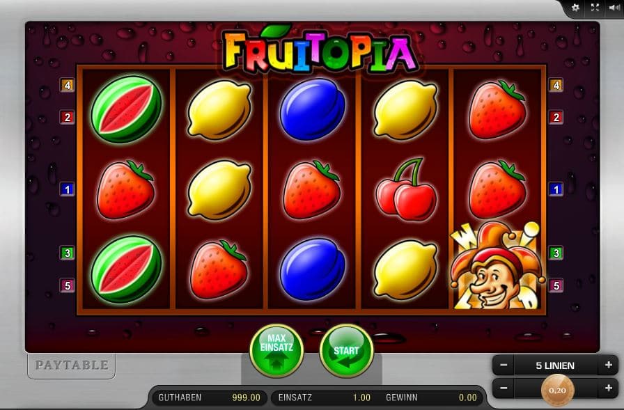 Fruitopia Automatenspiel