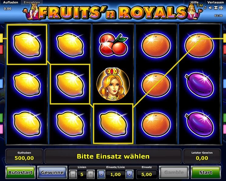 Fruits’n Royals Novoline Online