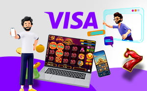 Visa im Online Casino.