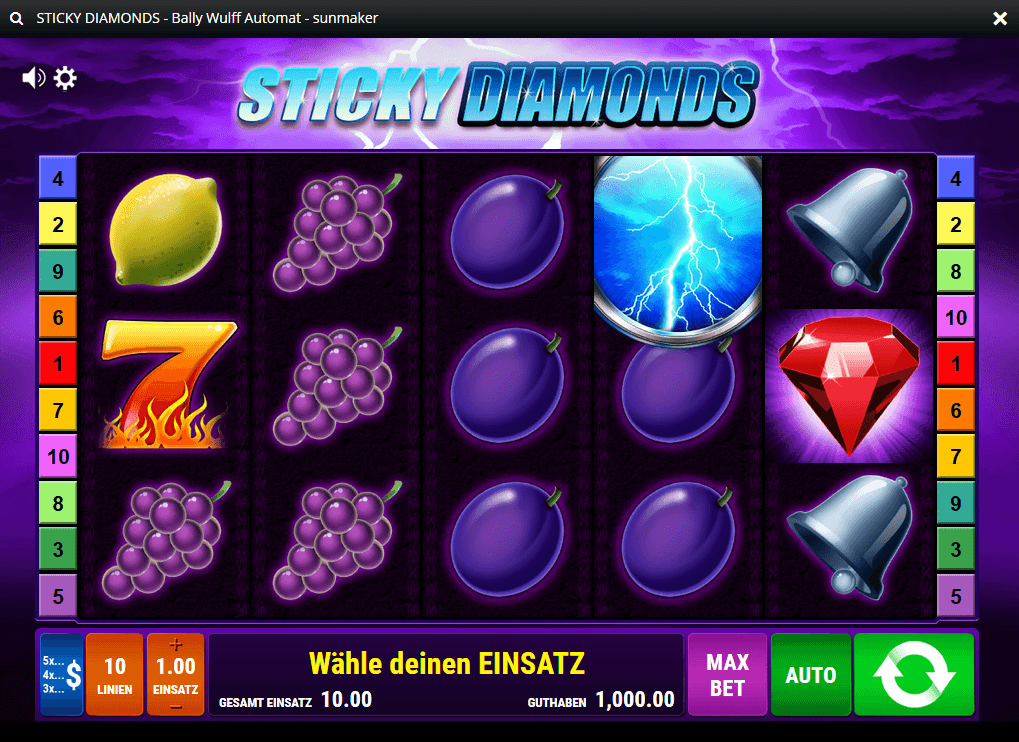 Sticky Diamonds Spielcasino Online