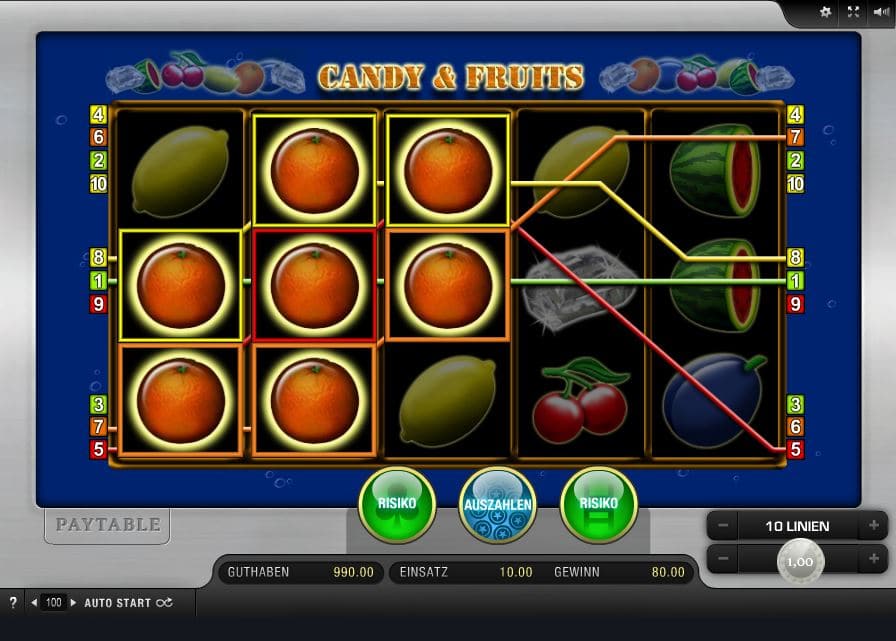 Candy & Fruits Automatenspiel