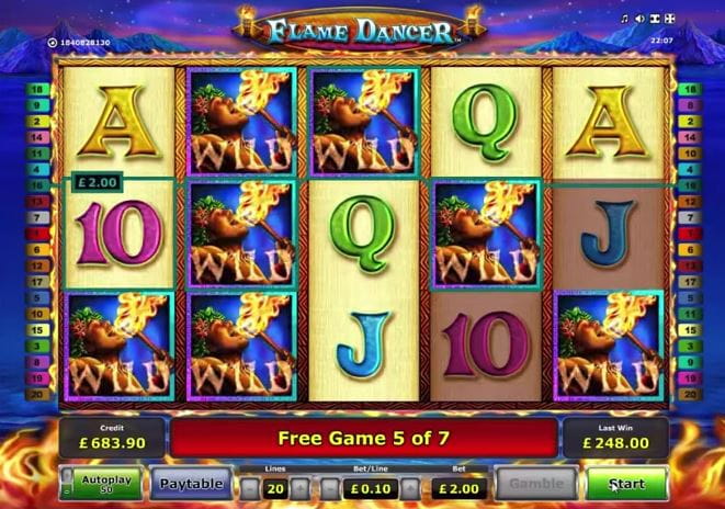 Flame Dancer Spielcasino Online