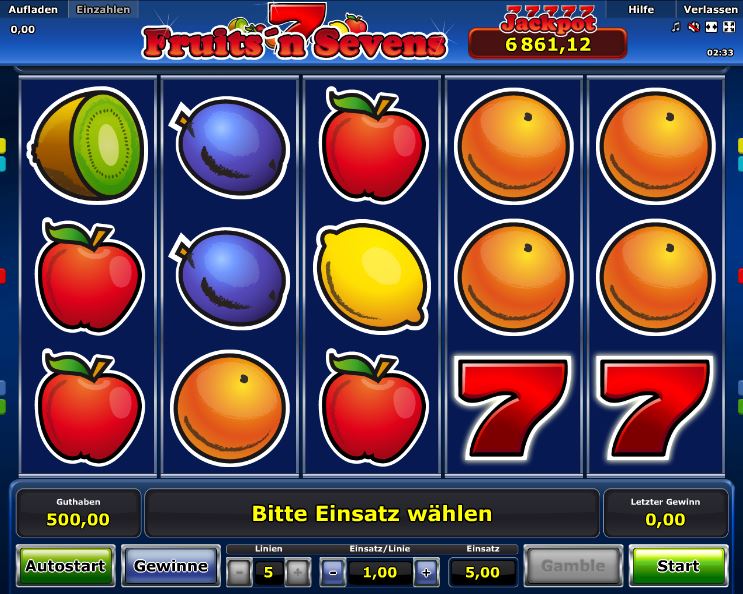 Fruits'n Sevens Novoline Online