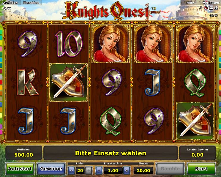 Knights Quest Spielcasino Online