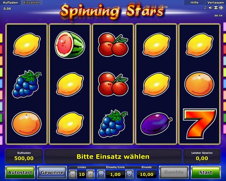Spinning Stars Spielcasino Online
