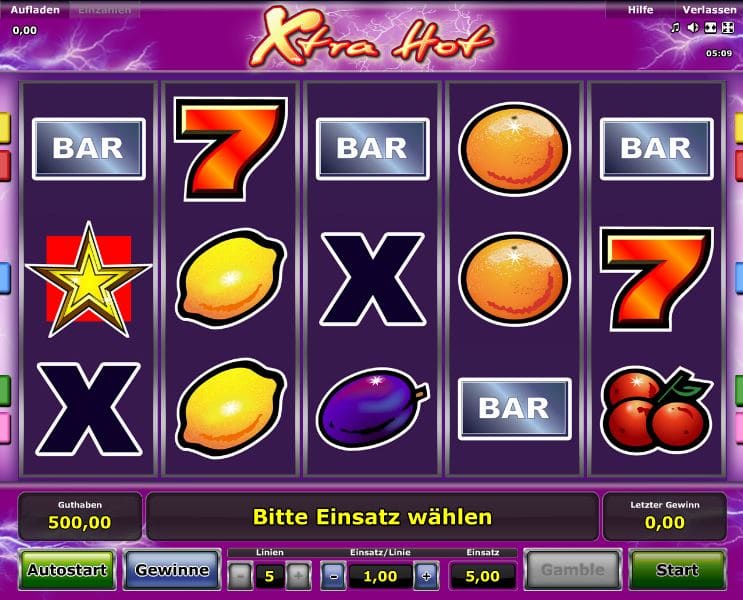 Xtra Hot Spielcasino Online